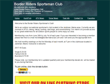 Tablet Screenshot of borderridersclub.com